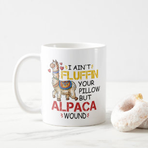 Funny Alpaca Wound Llama Nurse Practitioner Gifts Coffee Mug