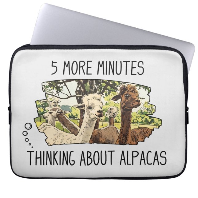 Funny Alpacas Laptop Sleeve (Front)