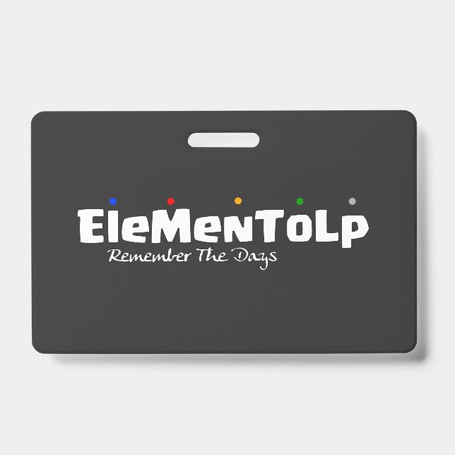 Funny Alphabet Sayings  ID Badge (Front)