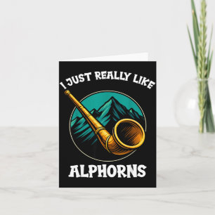 Funny Alphorn  Card