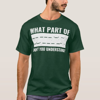 Funny Amateur Ham Radio Morse Code Shirt CB Radio 