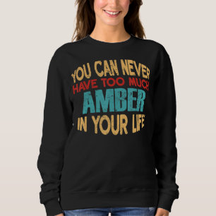 Funny Amber Personalised Tshirt First Name Joke It