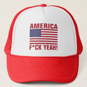 Funny - AMERICA, F*CK YEAH! Trucker Hat