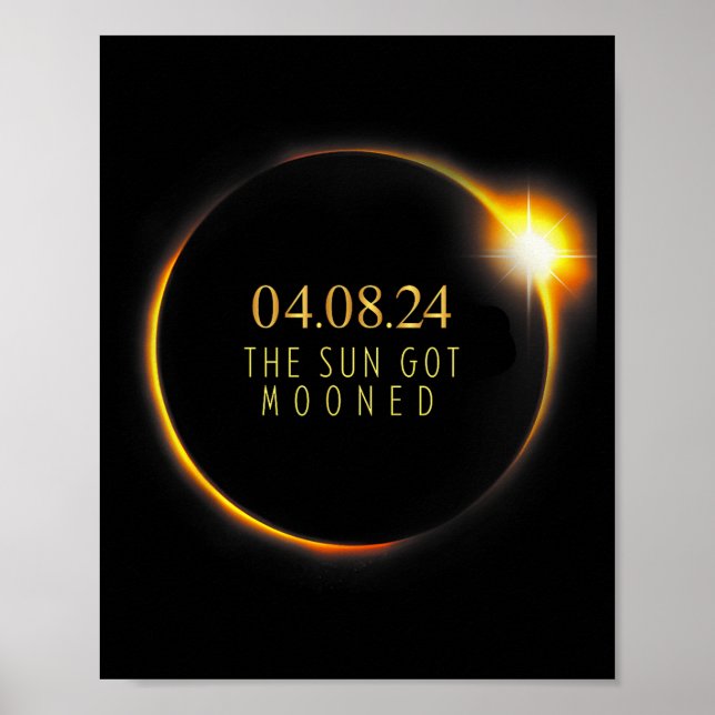 Funny America Solar Eclipse 4 08 Poster (Front)