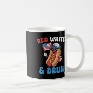 Funny American Flag 4th Of July Patriotic Red Whit Coffee Mug