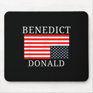 Funny American Flag Benedict Donald Anti Trump  Mouse Pad