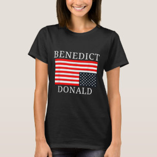 Funny American Flag Benedict Donald Anti Trump T-Shirt