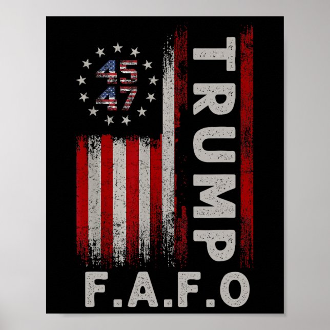 Funny American Flag  Poster (Front)