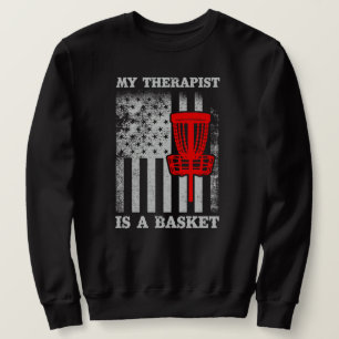 Funny American Flag Ultimate Frisbee Quote Sweatshirt