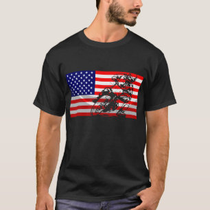 Funny American Flat Track Motorcycle Gift Cool Bik T-Shirt