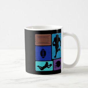 Funny American Football Player Field Game Enthusia Coffee Mug