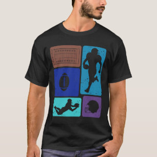Funny American Football Player Field Game Enthusia T-Shirt