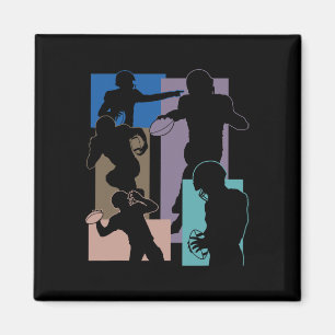 Funny American Football Player Footballer Gaming E Magnet