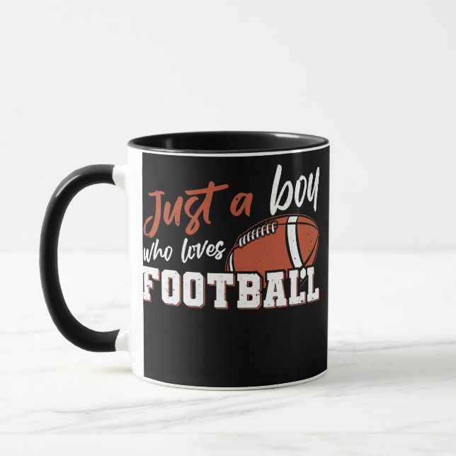 Funny American Football Player Just A Boy Who Mug (Left)