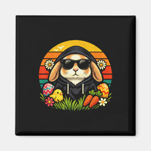 Funny American Fuzzy Lop Easter Rabbit Bunny Desig Magnet