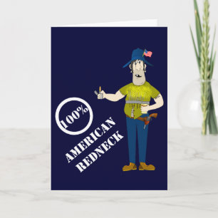 Funny American Redneck Card