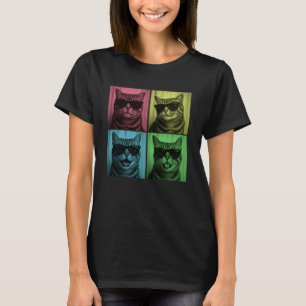 Funny American Shorthair cat Lover Cute Pop Art Ph T-Shirt