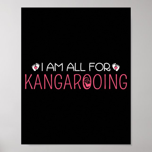 Funny &amp; Cute I Am All For Kangarooing - Nicu N Poster (Front)