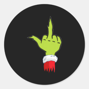 funny &amp; naughty christmas top  adult humour an classic round sticker