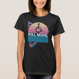 Funny Amputee Amputation Retro Roll Model T-Shirt