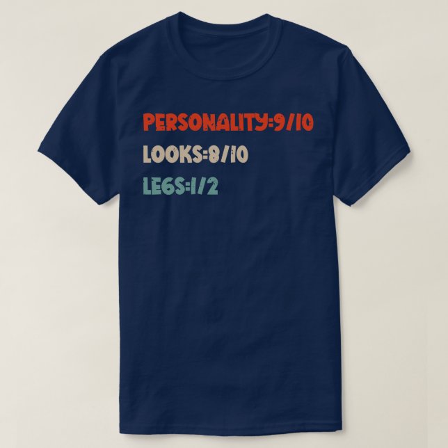 Funny Amputee Amputation T-Shirt (Design Front)