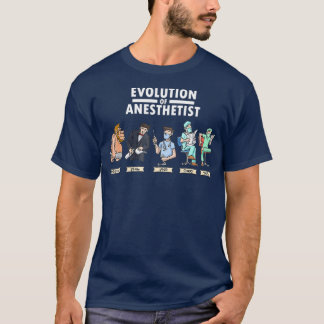 Funny Anaesthesia  Evolution of Anaesthesia Gift T-Shirt