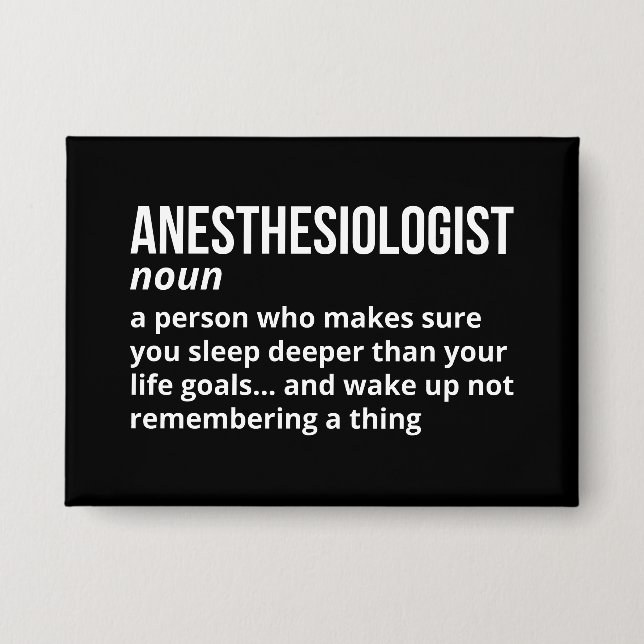 Funny Anaesthesiologist Definition (Front)