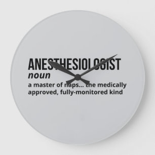 Funny Anaesthesiologist Definition Clock Gift