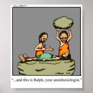 Funny Anaesthesiologist Humour Poster Gift