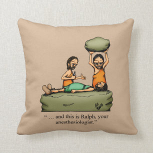 Funny Anaesthesiologist  Throw Pillow