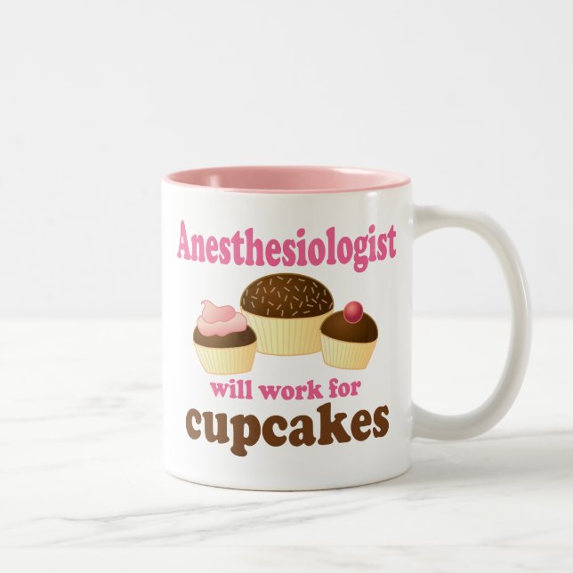 Funny Anaesthesiologist Two-Tone Coffee Mug (Right)