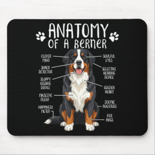 Funny Anatomy Bernese Mountain Dog Cute Berner Lov Mouse Pad