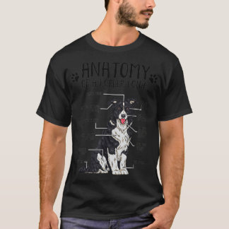 Funny Anatomy Border Collie Dog Lover Gift T-Shirt