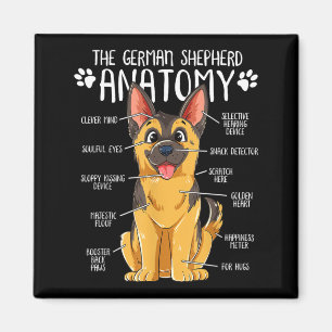 Funny Anatomy German Shepherd Dog Owner Magnet