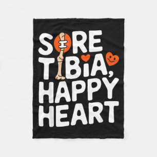 Funny Anatomy Going Tibia Okay Broken Leg Gift For Fleece Blanket