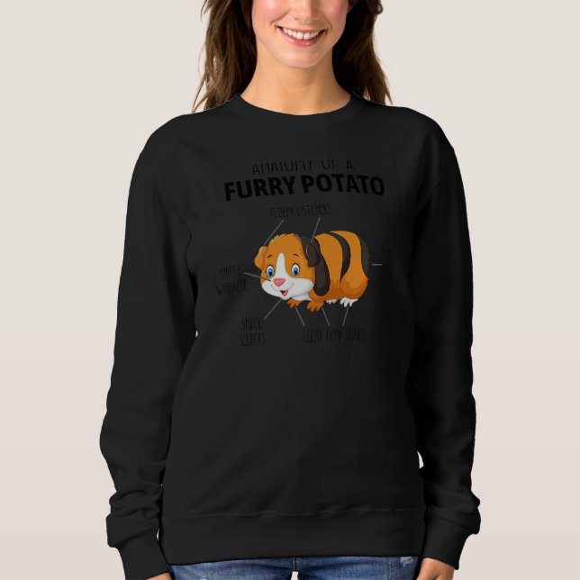 Funny Anatomy Of A Furry Potato Guinea Pig Lover G Sweatshirt (Front)
