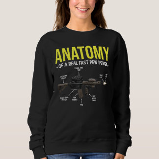 Funny Anatomy Of A Pewer Security and Protect   Pr Sweatshirt