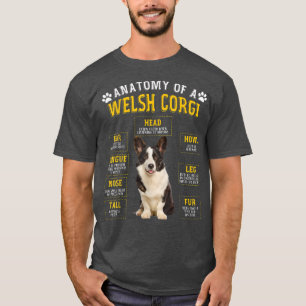 Funny Anatomy Welsh Corgi Gifts For Women Men  T-Shirt