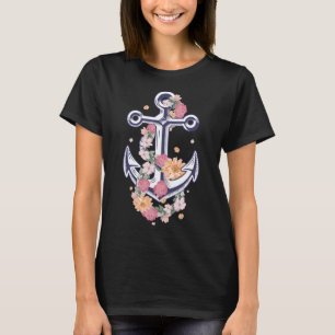 Funny Anchor Design For Women Girls Anker Ship Lov T-Shirt