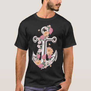 Funny Anchor Design For Women Girls Anker Ship Lov T-Shirt
