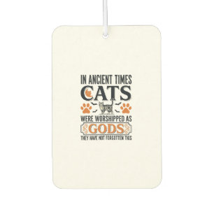 Funny Ancient Cats Worshipped As Gods Vintage Shir Car Air Freshener