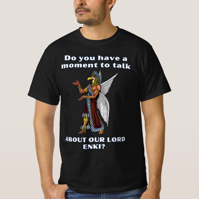 Funny Ancient UFO Annunaki Alien T-Shirt (Front)