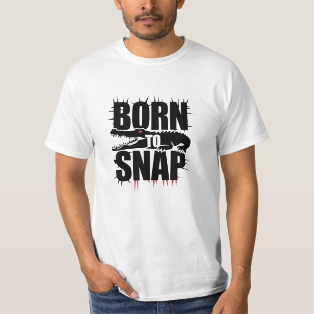 Funny and Adorable Crocodile Lover Graphics T-Shirt (Front)