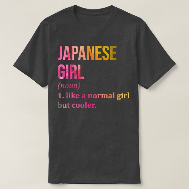 Funny And Awesome Definition Style Saying Japan Ja T-Shirt (Design Front)