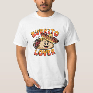 Funny and Bold Burrito Lover Graphics T-Shirt