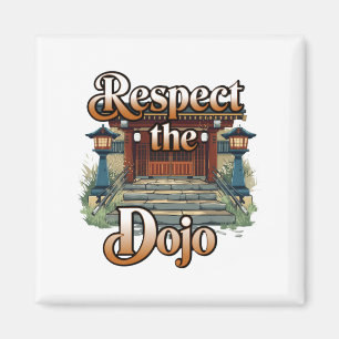 Funny And Bold Karate Lover Graphics T Shirt Magnet