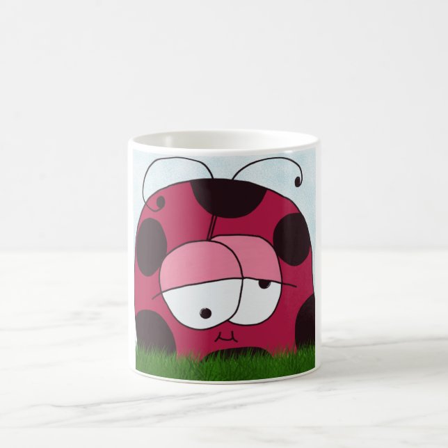 Funny and Chubby Ladybug Coffee Mug (Center)