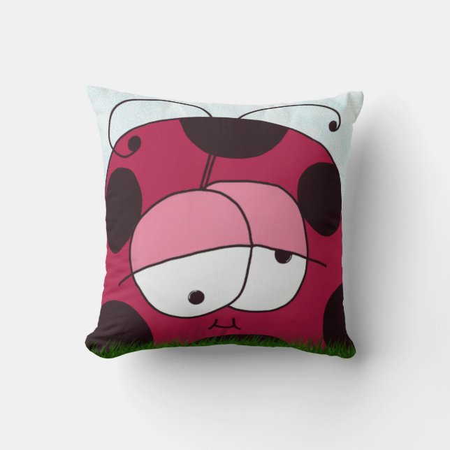Funny and Chubby Ladybug Cushion (Front)