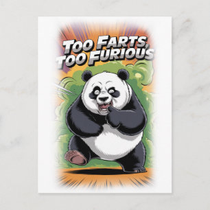 Funny and Colourful Parody Movie on a White Holiday Postcard