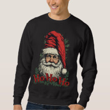 Funny and Colourful Santa Claus on a Black